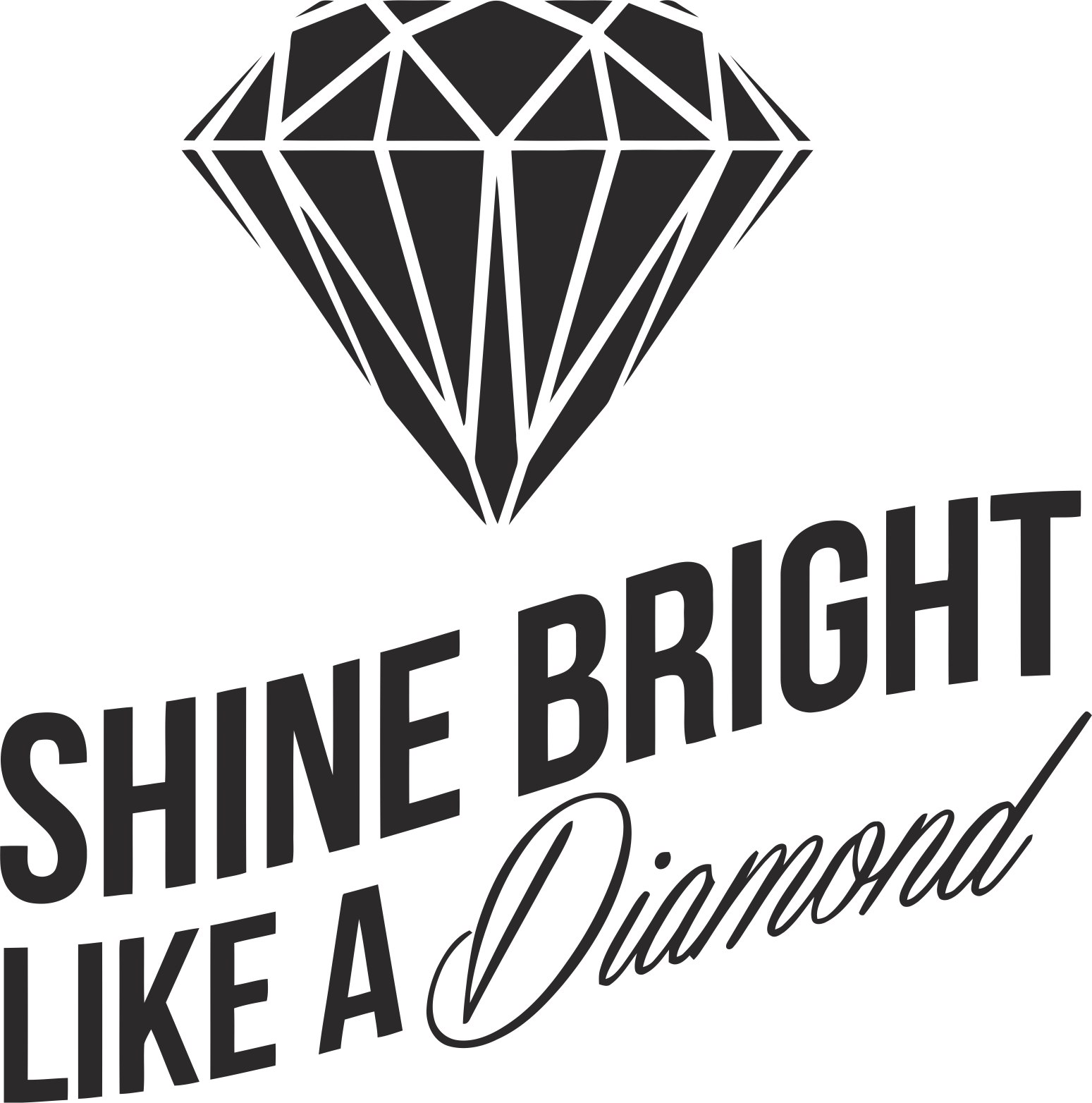 1549x1564 Shine Bright Like A Diamond Sticker Vector Free Vector Free