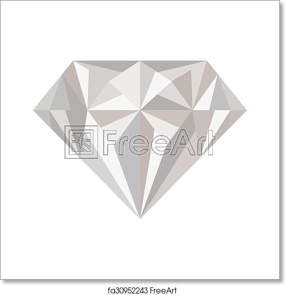 561x581 Free Art Print Of Diamond Vector Freeart