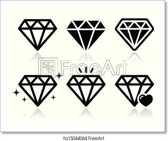 Free Art Print Of Diamond Vector Icons Set Jewelery, Diamond 560x470 Free Art Print Of Diamond Vector Icons Set Jewelery, Diamond