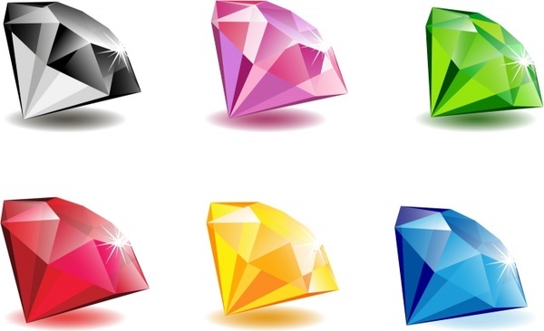 600x366 Diamond Free Vector Download