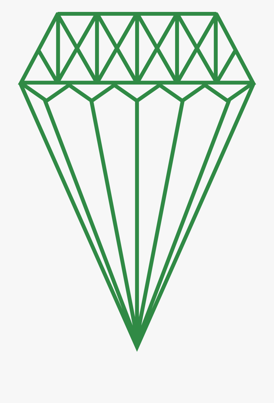 920x1354 Green Diamond Vector Clipart Image