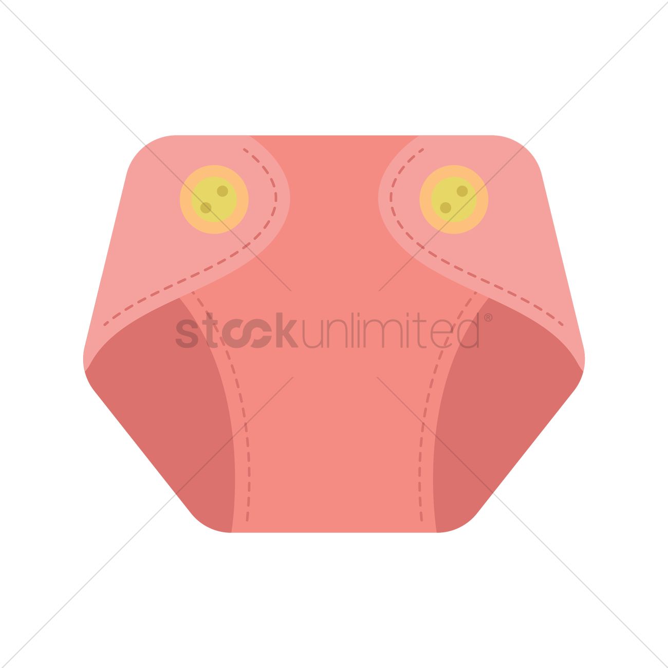 Diaper Vector Image 1300x1300 Diaper Vector Image