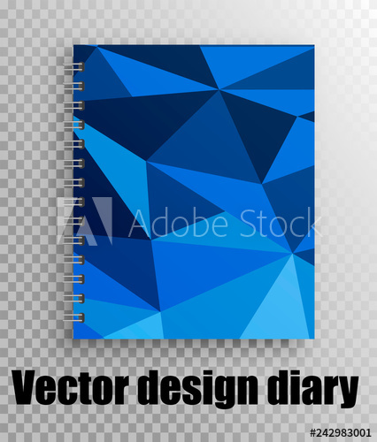 426x500 Diary Cover Vector Design