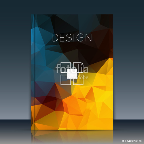 500x500 Abstract Brochure, Annual Report Brochure Brochure Vector