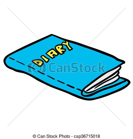 Simple Freehand Drawn Cartoon Diary Vector Clip Art 450x470 Simple Freehand Drawn Cartoon Diary Vector Clip Art