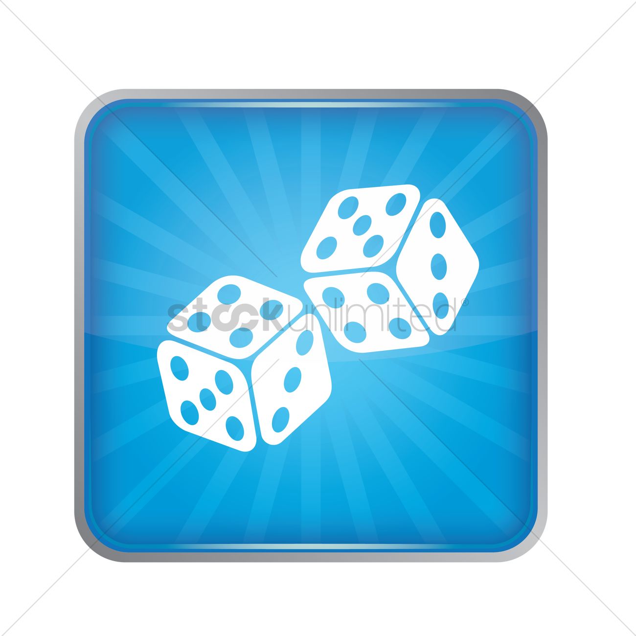 1300x1300 Dice Icon Vector Image