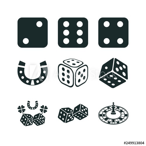 500x500 Dice Icon Set Dice Icon And Casino Roulette Icon Vector Icons