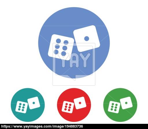 512x448 Dice Icon Vector