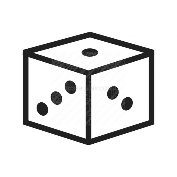 600x600 Dice Line Icon