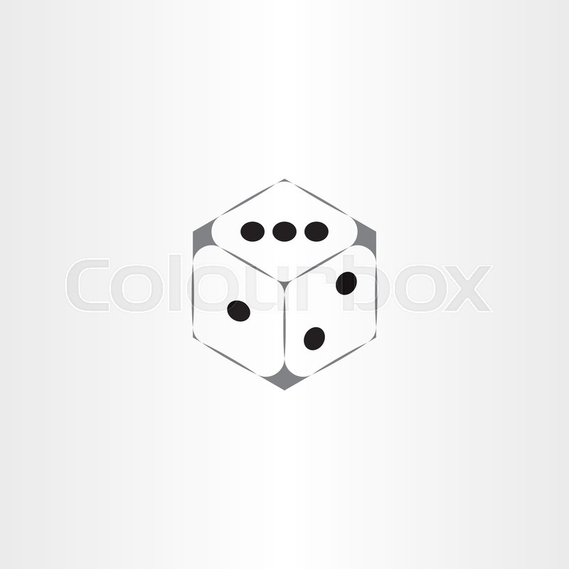 800x800 Gambling Clipart Dice Vector Logo Icon Stock Vector Colourbox