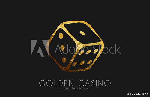 500x325 Golden Casino Logo Dice Logo Casino Club Poster