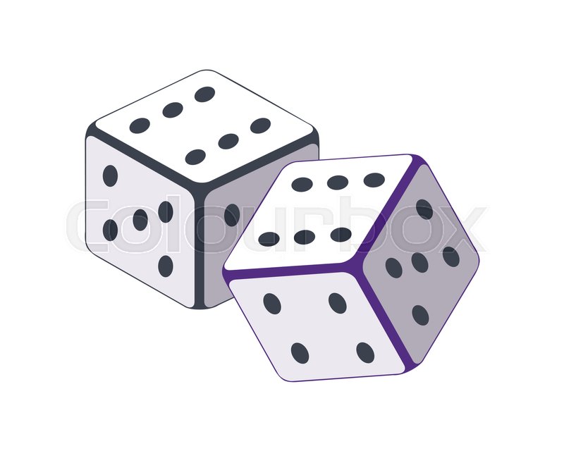 Dice Vector In Flat Style Traditional Stock Vector Colourbox 800x640 Dice Vector In Flat Style Traditional Stock Vector Colourbox