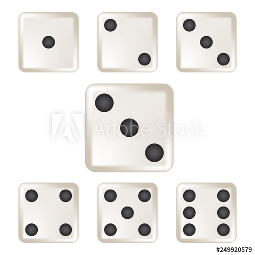 White Six Sided Dice Vector Illustration Icon Symbol Graphic 500x500 White Six Sided Dice Vector Illustration Icon Symbol Graphic