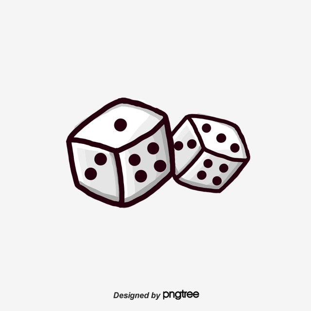 640x640 Two White Dice, Vector Png, Dice, White Dice Png And Vector