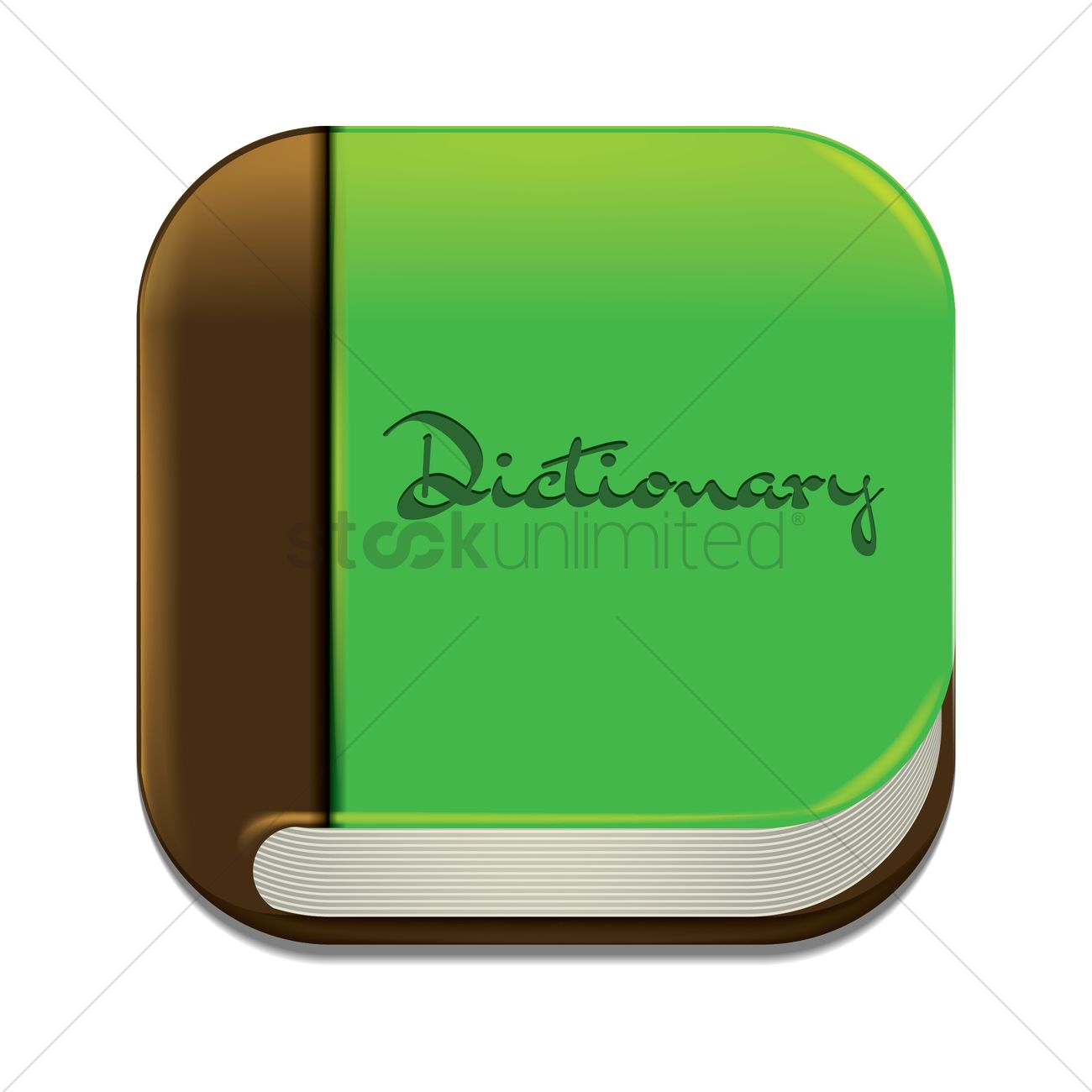 1300x1300 Dictionary Vector Image