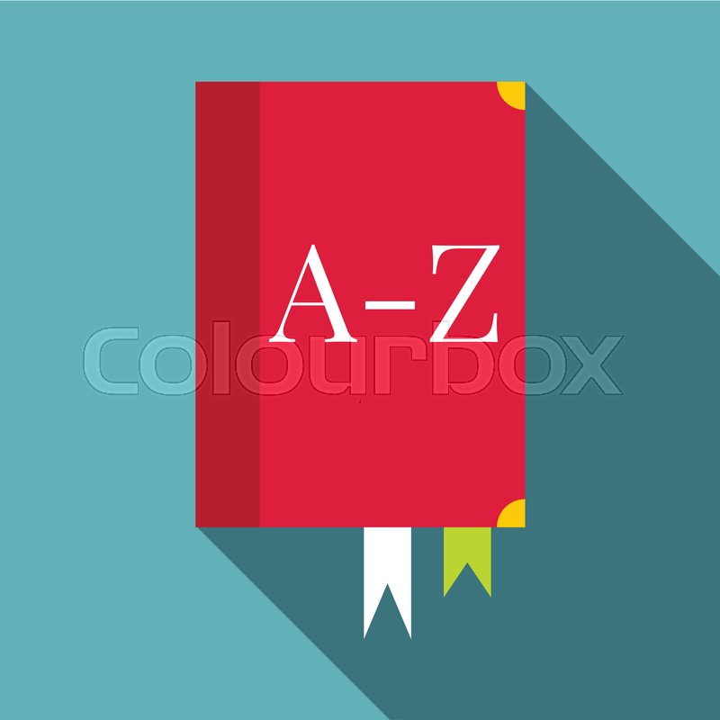 800x800 Dictionary Icon Flat Illustration Of Stock Vector Colourbox