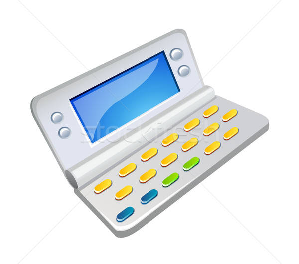 600x529 Vector Icon Electronic Language Dictionary Vector Illustration