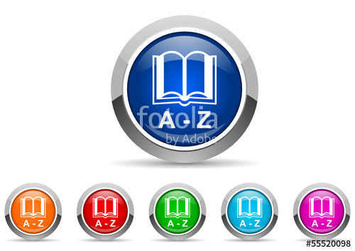 500x354 Dictionary Icon Set Stock Image And Royalty Free Vector