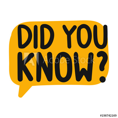 500x500 Did You Know Vector Hand Drawn Speech Bubble Icon, Badge