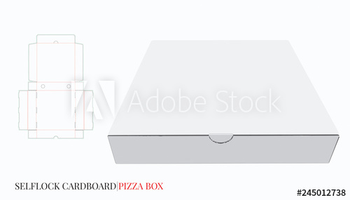 Pizza Box, Vector With Die Cut Laser Cut Layers Cardboard Self 500x285 Pizza Box, Vector With Die Cut Laser Cut Layers Cardboard Self