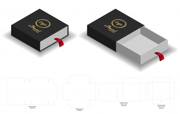 Rigid Sleeve Box Die Cut Mock Up Template Vector Vector Premium 626x397 Rigid Sleeve Box Die Cut Mock Up Template Vector Vector Premium