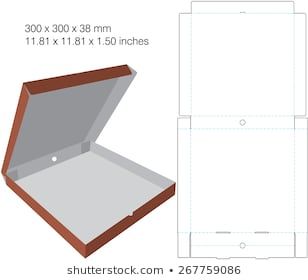Pizza Die Cut Box Design For Pizza With Maximum Mm Diameter 308x280 Pizza Die Cut Box Design For Pizza With Maximum Mm Diameter