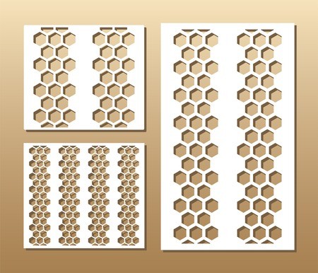 450x386 Die Cut Card Laser Cut Vector Panel Cutout Silhouette