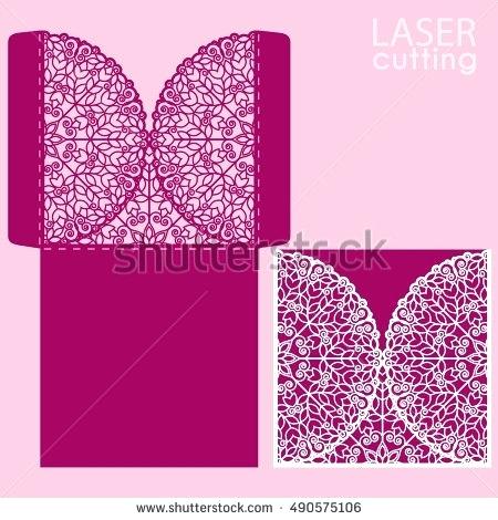 450x470 Die Cut Vector Envelope Template With Swirly Flap Cd Case