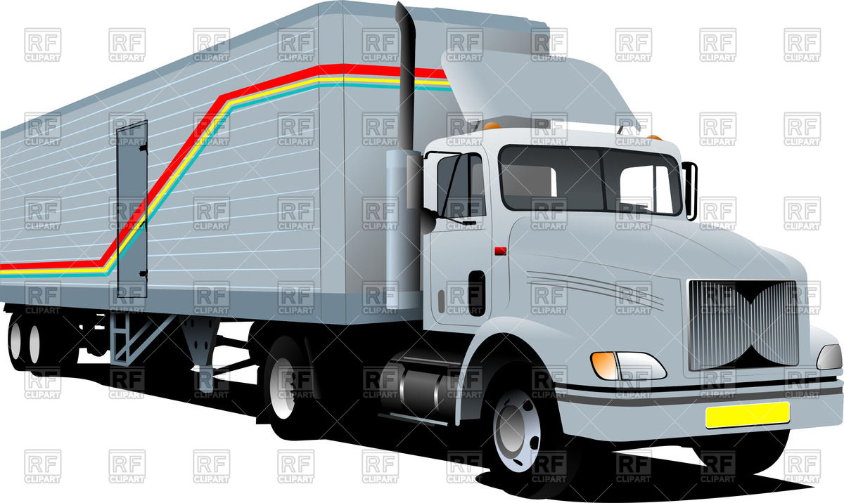 1200x716 American Big Truck Vector Image Of Transportation Leonido