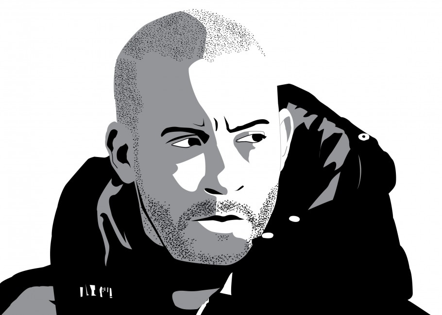 910x650 Vin Diesel Vector Graphics Hood Actor