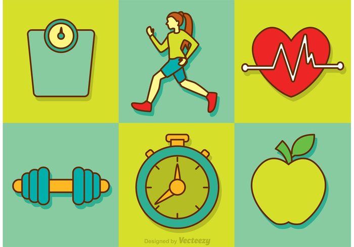 Healthy Diet Vector Icons 700x490 Healthy Diet Vector Icons