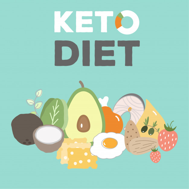 626x626 Ketogenic Diet, Keto Food, High Fats, Healthy Heart Food Vector