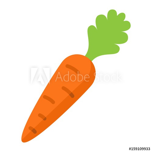 500x500 Carrot Flat Icon, Vegetable And Diet, Vector Graphics, A Colorful