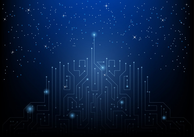 626x442 Abstract Blue Digital Technology Background Vector Premium Download