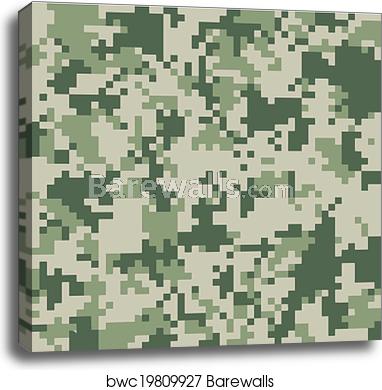 Digital Camo Vector Pattern, Canvas Print Barewalls Posters 382x390 Digital Camo Vector Pattern, Canvas Print Barewalls Posters