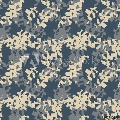 Digital Camo Fabric Pixel Seamless Pattern Navy And Khaki Urban 500x500 Digital Camo Fabric Pixel Seamless Pattern Navy And Khaki Urban