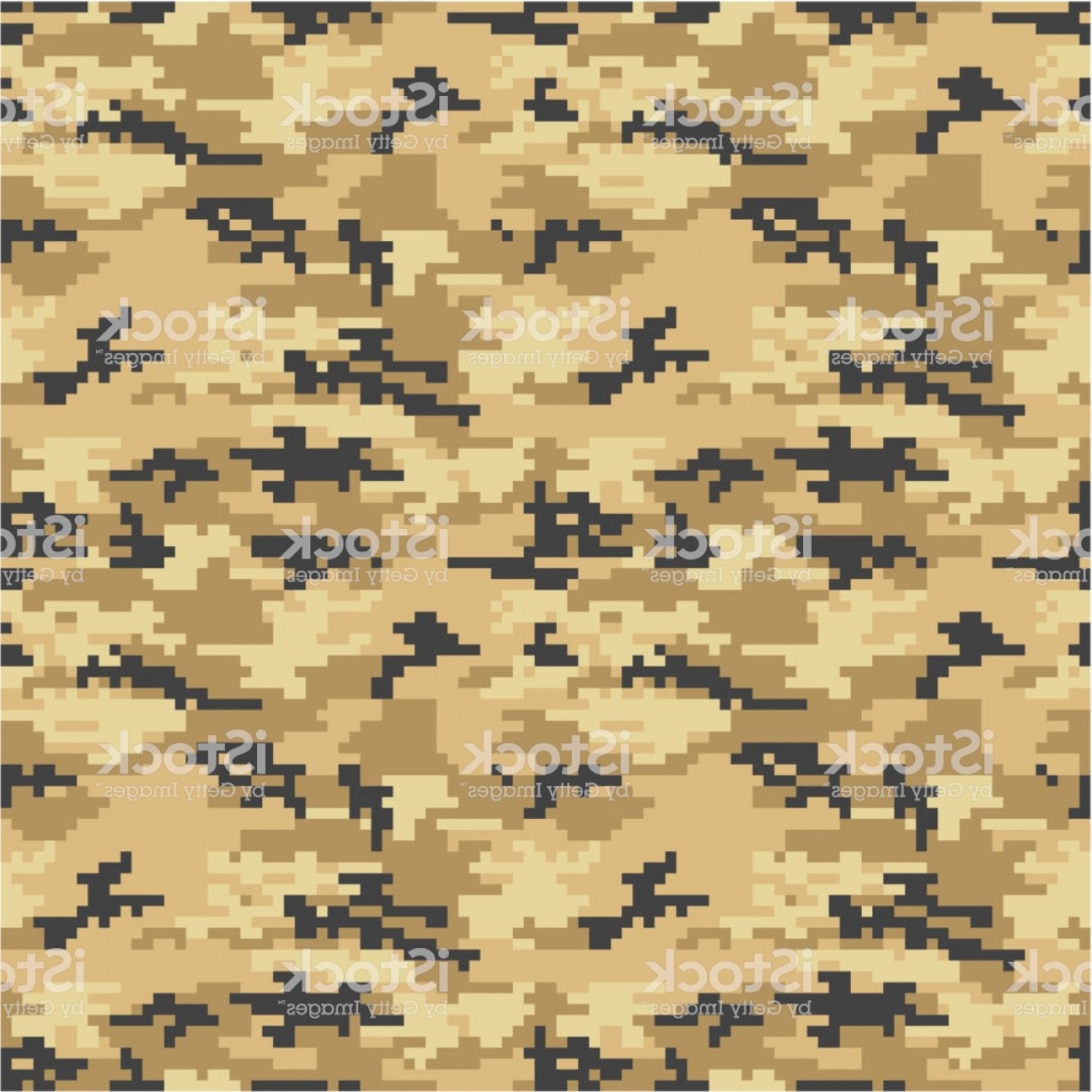 1228x1228 Army Or Military Desert Digital Camouflage Seamless Vector Pattern