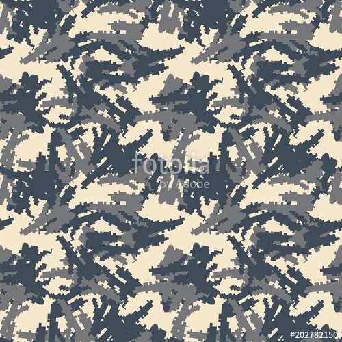 500x500 Pixel Camo Seamless Pattern Navy And Khaki Urban Digital