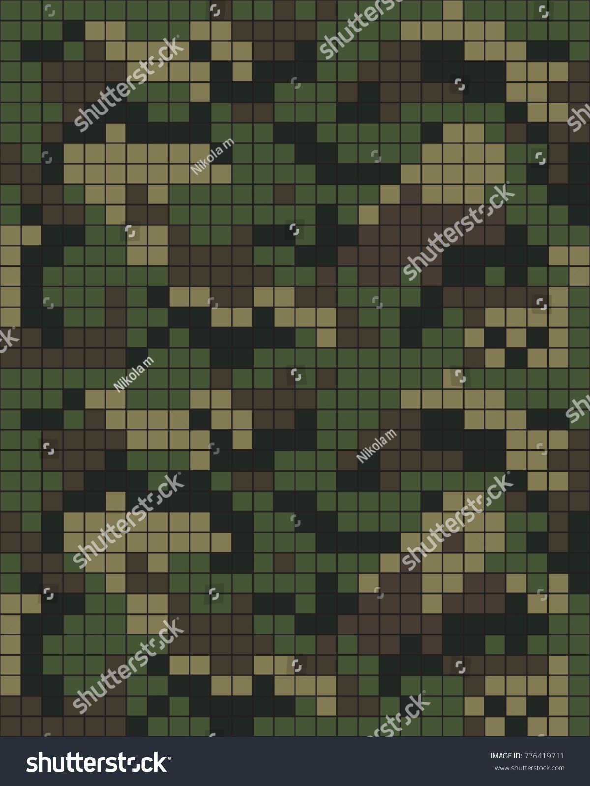 Digital Camouflage Pattern Vector