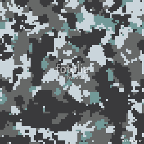 Seamless Digital Pixel Fashion Cold Blue Palette Camouflage 500x500 Seamless Digital Pixel Fashion Cold Blue Palette Camouflage