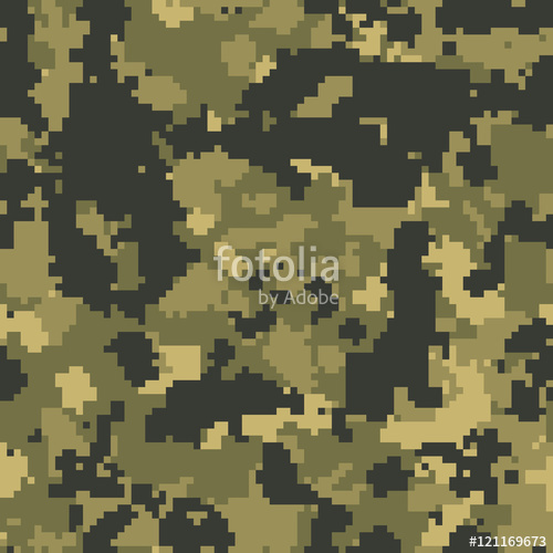 Seamless Green Pixel Digital Woodland Camouflage Pattern Vector 500x500 Seamless Green Pixel Digital Woodland Camouflage Pattern Vector