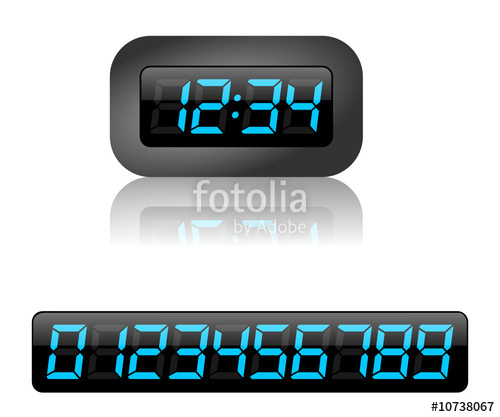 500x417 Digital Clock