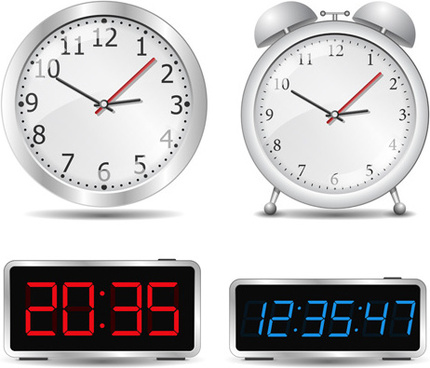 430x368 Different Clock Vector Free Vector Download