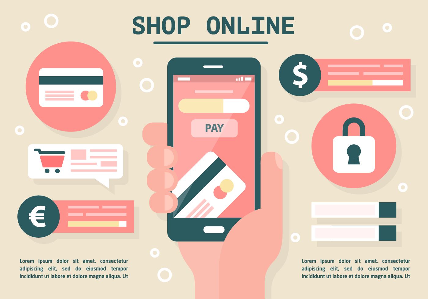 1400x980 Free Flat Digital Marketing Vector Illustration