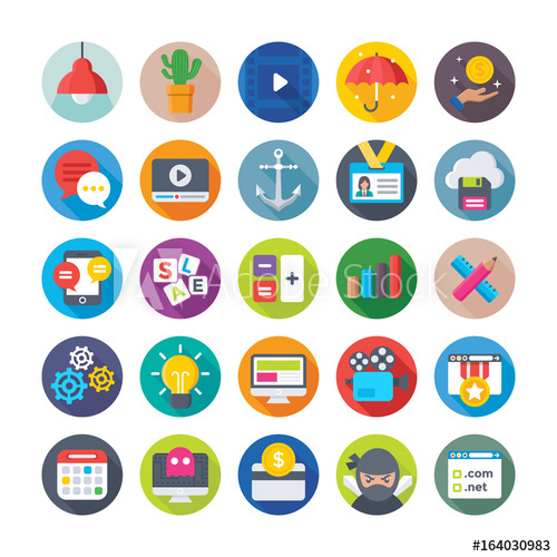 500x500 Seo And Digital Marketing Vector Icons