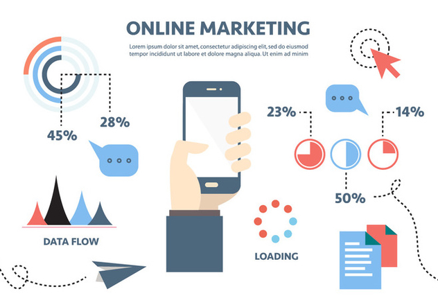 632x443 Du Vecteur Gratuit Free Flat Digital Marketing