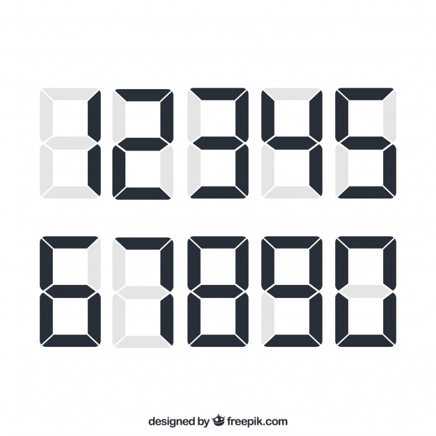 Digital Numbers Vectors, Photos And Free Download 626x626 Digital Numbers Vectors, Photos And Free Download