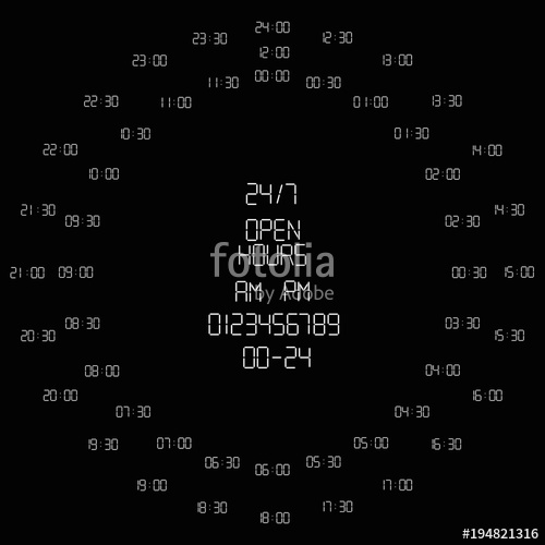 Digital Numbers Vector Stock Image And Royalty Free Vector 500x500 Digital Numbers Vector Stock Image And Royalty Free Vector