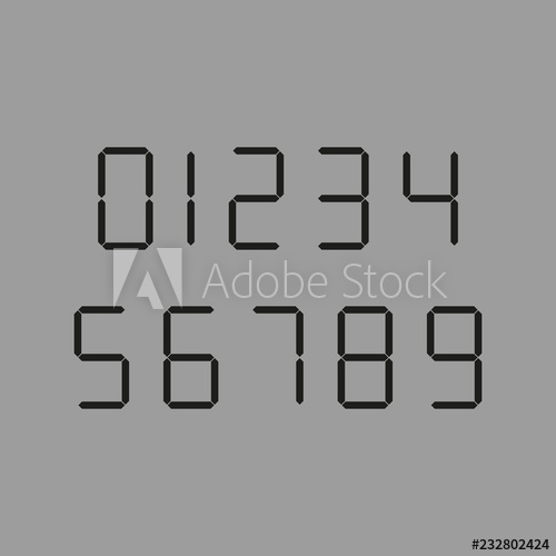 Black Calculator Digital Numbers Vector Illustration Isolated 500x500 Black Calculator Digital Numbers Vector Illustration Isolated