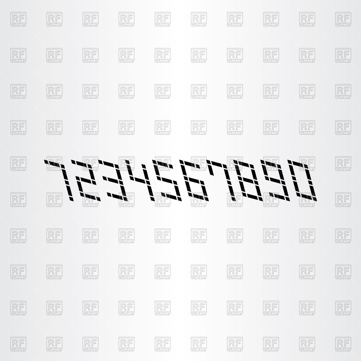 Black Digital Numbers Icons Vector Image Of Fonts Type 1200x1200 Black Digital Numbers Icons Vector Image Of Fonts Type